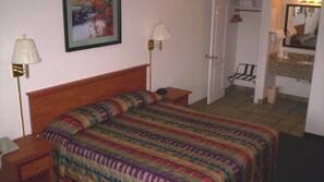 Premium bedding, blackout drapes, free WiFi, bed sheets