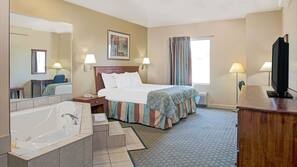 In-room safe, desk, laptop workspace, iron/ironing board
