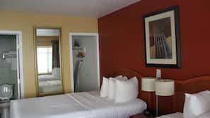 Premium bedding, desk, cribs/infant beds, free WiFi