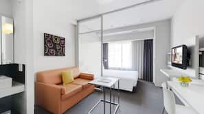In-room safe, desk, blackout curtains, iron/ironing board