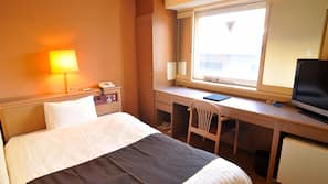 Desk, blackout drapes, iron/ironing board, free WiFi