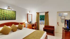 Egyptian cotton sheets, premium bedding, memory-foam beds, minibar