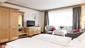 Pillowtop-Betten, Zimmersafe, Verdunkelungsvorhänge