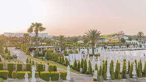 Private beach, white sand, free beach cabanas, sun loungers