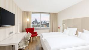 Pillow-top beds, minibar, in-room safe, desk