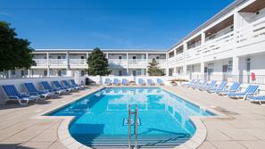 Indoor pool, seasonal outdoor pool