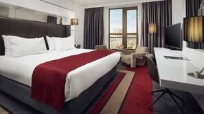 Lakens van Egyptisch katoen, luxe beddengoed, een minibar