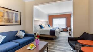 Premium bedding, down comforters, in-room safe, desk