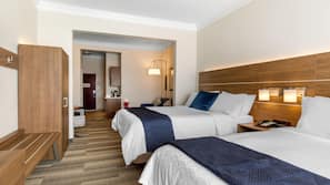 Premium bedding, down comforters, in-room safe, desk