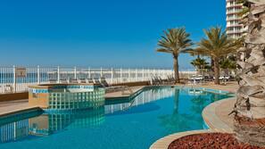 Indoor pool, outdoor pool