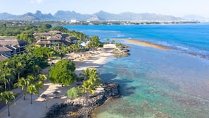 Privatstrand, Cabañas (kostenlos), Liegestühle, Sonnenschirme