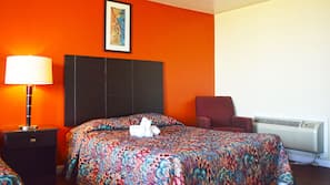 Pillowtop beds, iron/ironing board, linens