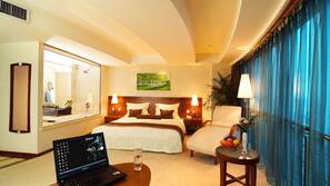 Premium bedding, down duvet, minibar, in-room safe