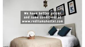 Laptop workspace, free WiFi, linens