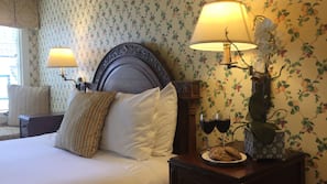 Premium bedding, down comforters, individually decorated