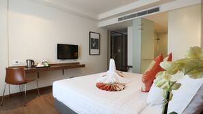 Premium bedding, minibar, in-room safe, desk