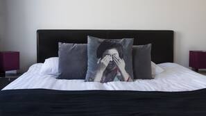 Hypo-allergenic bedding, individually decorated, individually furnished