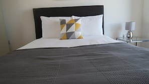 Premium bedding, iron/ironing board, free WiFi, linens