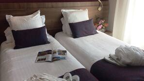 In-room safe, desk, blackout curtains, soundproofing