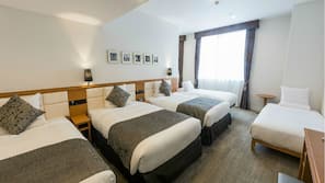 Down comforters, desk, iron/ironing board, free WiFi