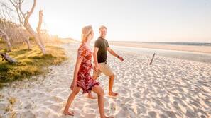 Beach nearby, white sand