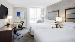 Hypo-allergenic bedding, in-room safe, desk, laptop workspace