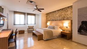 Premium bedding, minibar, in-room safe, desk