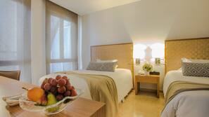 Premium bedding, minibar, in-room safe, desk