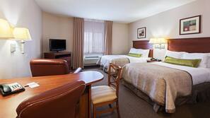 Desk, blackout drapes, iron/ironing board, free WiFi