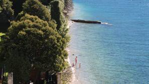 Private beach, sun-loungers, beach umbrellas, sailing