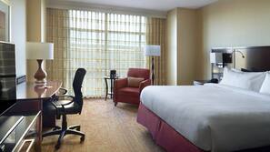 Premium bedding, down comforters, pillowtop beds, in-room safe