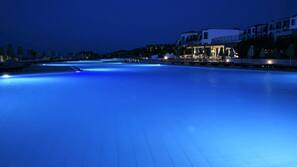 Indoor pool, open 7 AM to 7 PM, pool loungers