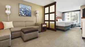 Down duvet, pillow top beds, in-room safe, desk