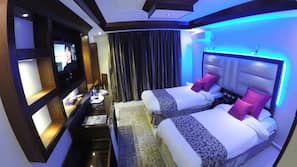 Pillowtop beds, minibar, in-room safe, desk