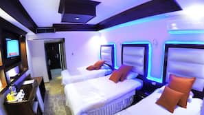 Pillowtop beds, minibar, in-room safe, desk