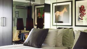Premium bedding, pillow top beds, minibar, in-room safe
