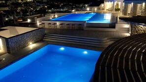 2 outdoor pools, pool umbrellas, sun loungers