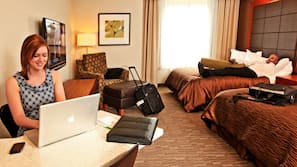 Pillowtop beds, in-room safe, desk, laptop workspace