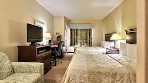 Premium bedding, pillowtop beds, in-room safe, blackout drapes
