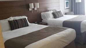Desk, blackout drapes, iron/ironing board, free WiFi