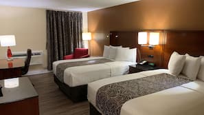 Premium bedding, Select Comfort beds, desk, laptop workspace
