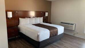 Premium bedding, Select Comfort beds, desk, laptop workspace