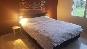 Individually decorated, individually furnished, desk, blackout curtains