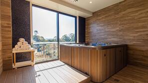 Indoor spa bath