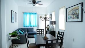 Individually furnished, iron/ironing board, linens
