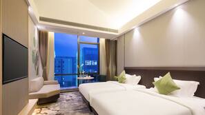 Premium bedding, down duvet, pillow top beds, minibar