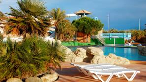 Piscine couverte, piscine extérieure