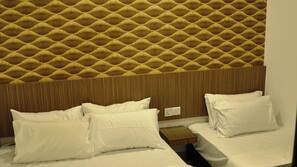 Desk, blackout curtains, iron/ironing board, free WiFi