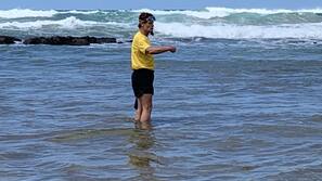 Vlak bij het strand