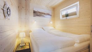 2 Schlafzimmer, individuell dekoriert, Verdunkelungsvorhänge